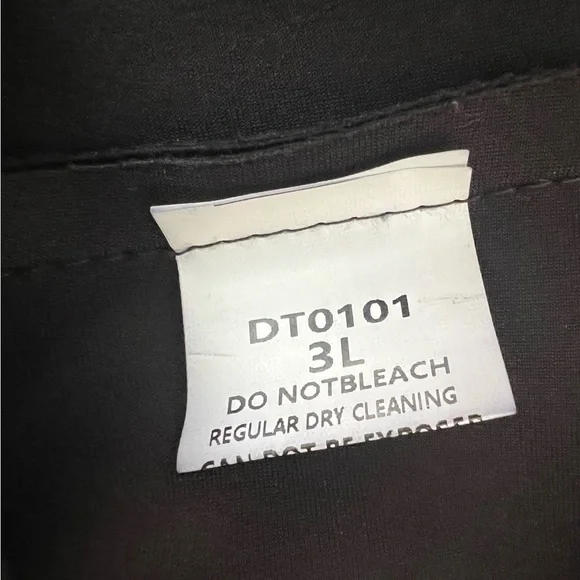 Goth tunic dress  long black corset sides size 3L pop over studded warrior - Picture 13 of 14